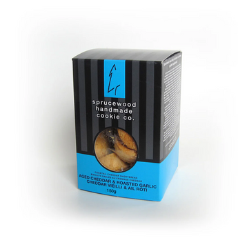 Sprucewood Handmade Cookie Co. | Aged Cheddar & Roasted Garlic