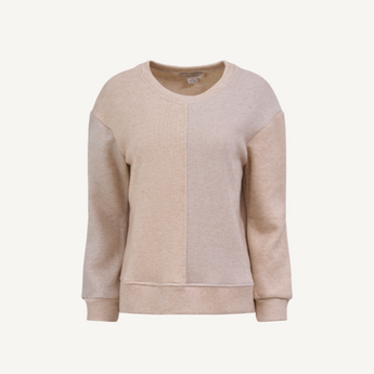 Camel Knit Sweatshirt