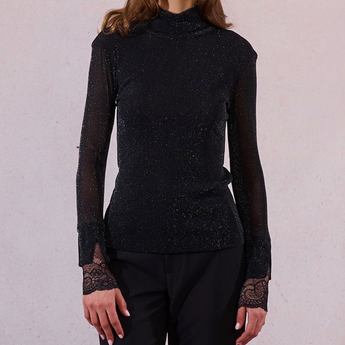 Black Shimmer Top