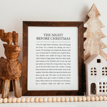 Night Before Christmas Sign