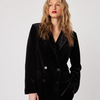 Jasper Blazer | Nero Velvet