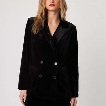 Jasper Blazer | Nero Velvet