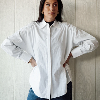 Bow Poplin Shirt | Brunette the Label