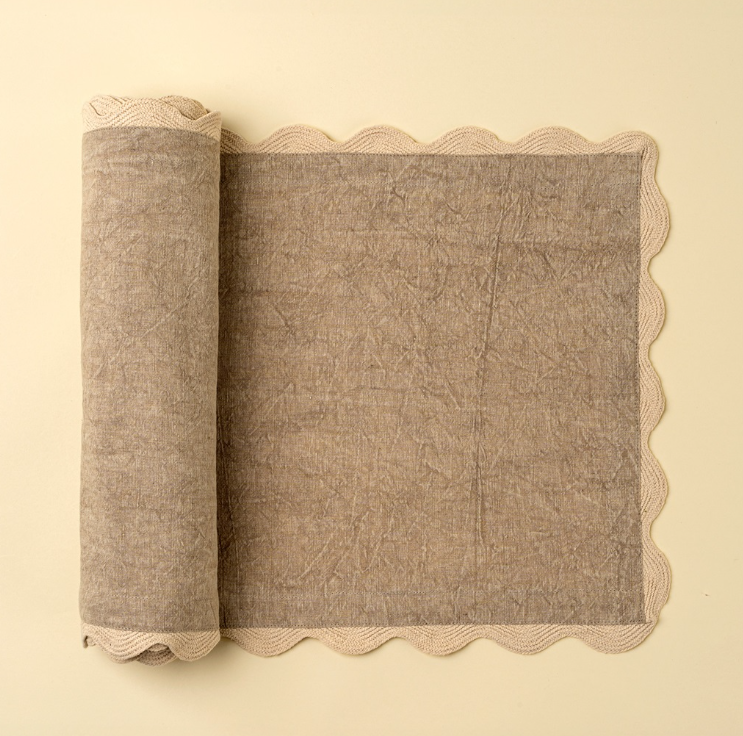 Restaurant Rack Table Runner Rick Rack Table Runner - Sand β The Lemonade Stand