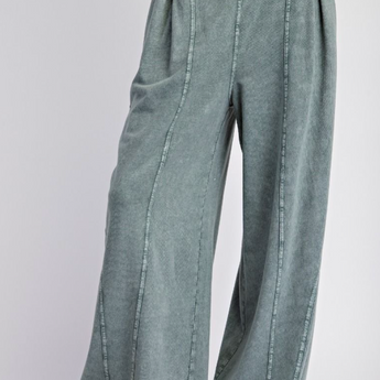 Mineral Washed Terry Knit Pants