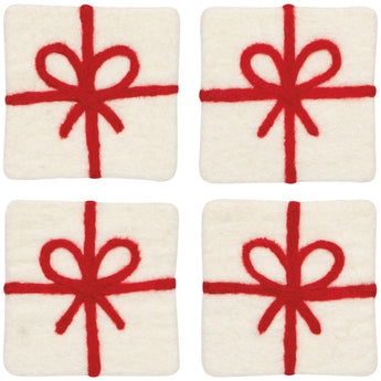 Presents Felt Wool Coasters