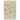 A rectangular area rug with a repeating watercolor pear pattern in shades of orange, yellow, and green on a light gray background.
