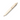 An off-white retractable ballpoint pen with a gold-toned metal clip, shown diagonally on a clean white background.
