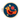A circular punch needle embroidery piece in a wooden hoop, featuring a stylized orange bird with a dark red belly, a dark blue background, yellow stars, and a pink flower.