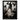 Framed gothic art print depicting a woman in a white dress and witch hat surrounded by flying black crows, shown in a black frame against a white background.