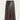 A dark brown faux-leather culotta skirt with a wide waistband and front seam detailing, shown against a light off-white background.