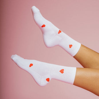 All Over Heart Sock