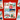 Collection of Christmas-themed stickers with winter scenes on a red background