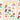 Set of decorative stickers with nature-themed illustrations on a beige background