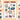 A sheet of watercolor winter-themed stickers displayed on a beige grid background, surrounded by other sticker sheets. The central sticker sheet features illustrations of snowy cabins, a Christmas tree, a wreath, a sweater, a kettle, a deer, mountains, and a crescent moon.