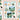 Set of nature-themed stickers with landscapes, flowers, and houses on a checkered background.