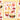 Set of autumn-themed stickers on a yellow checkered background