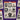 Collection of tarot cards stickers with black and white illustrations on a purple grid background
