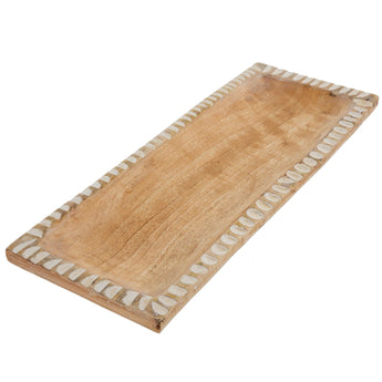 Grove Wooden Rectangle Tray