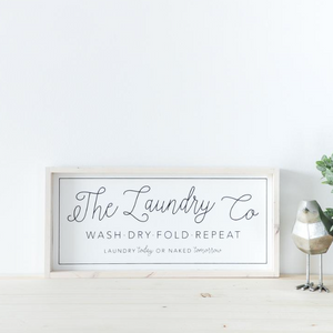 Laundry Co. | Wooden Sign