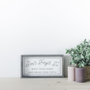 Wash Brush | Wooden Sign