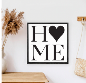 Home & Heart Wooden Sign