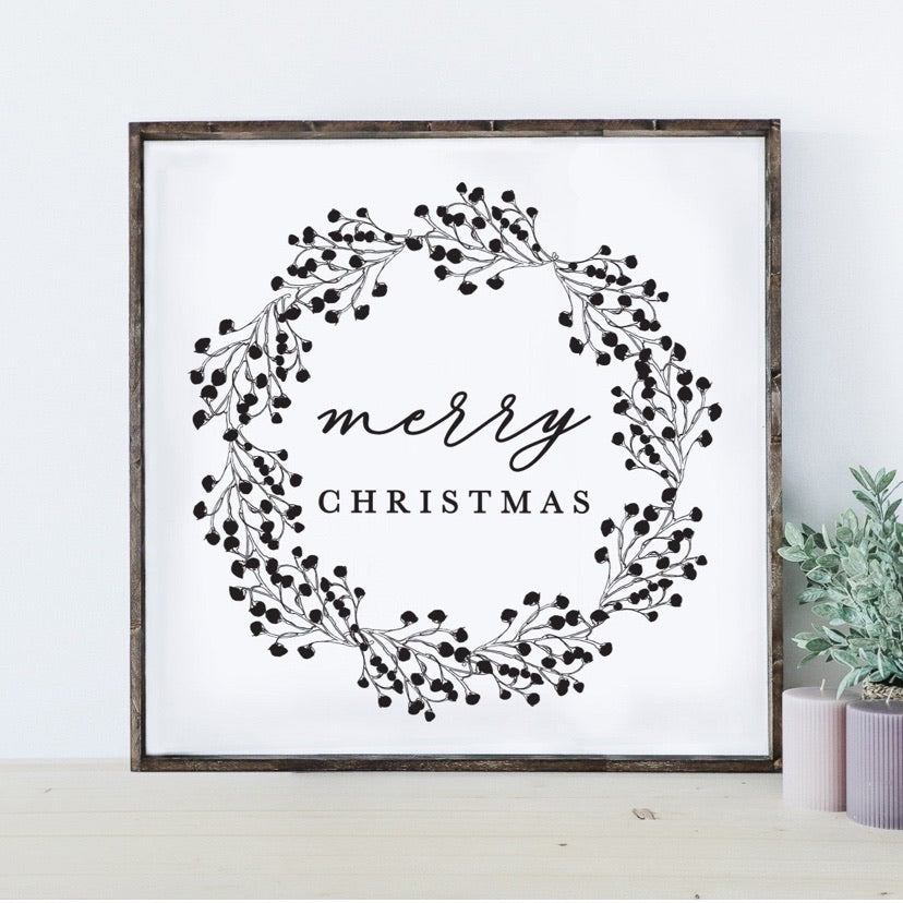 Merry Christmas | Wooden Sign